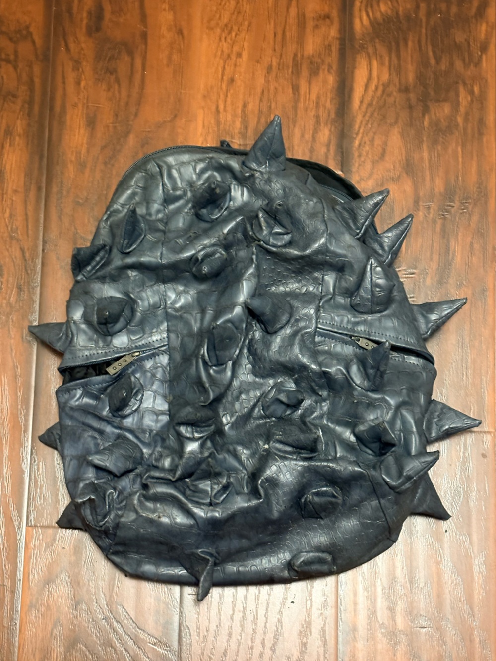 MadPax Black Spiked Dinosaur Backpack Full Pack – Distressed / AS IS